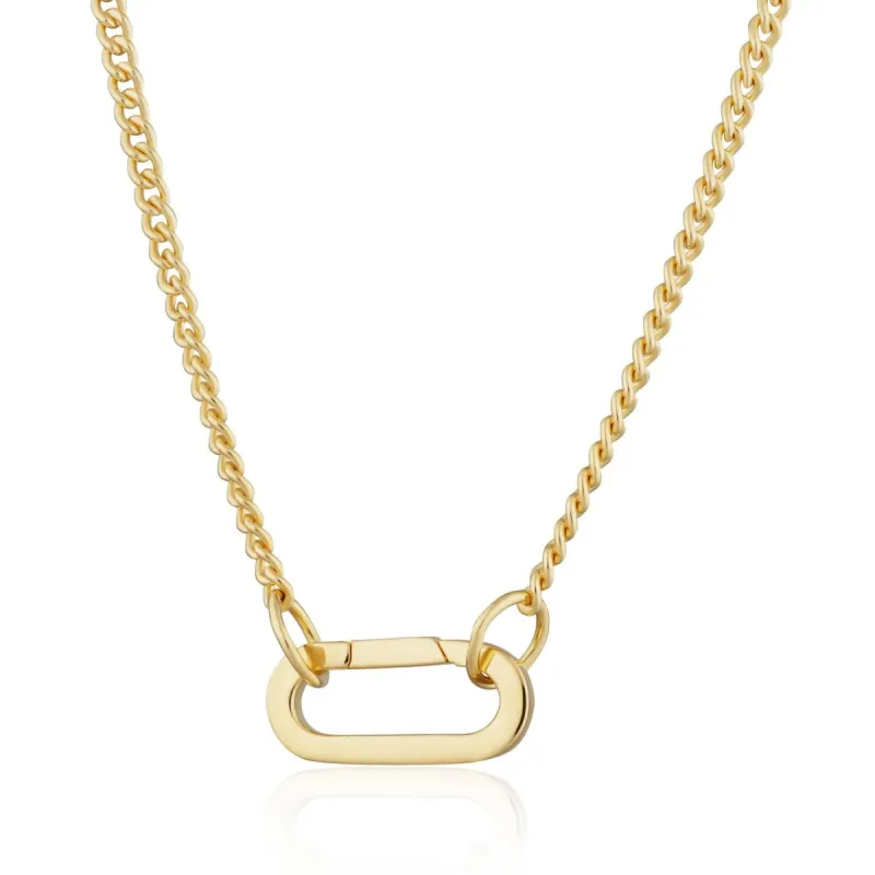 Gold Paperclip Curb Chain Necklace sold by Lily Charmed