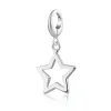 Silver Open Star Charm sold by Lily Charmed