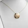 Single Sided 3-D 28x28mm Round Traditional Monogram Pendant sold by Limoges Jewelry