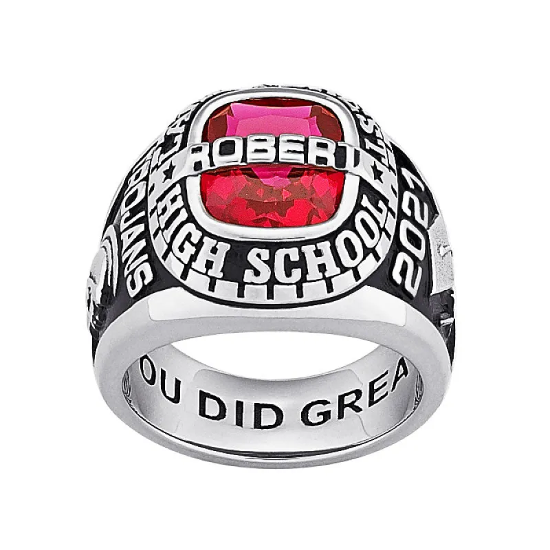 Men's CELEBRIUM Personalized-Top Traditional Class Ring sold by Limoges Jewelry