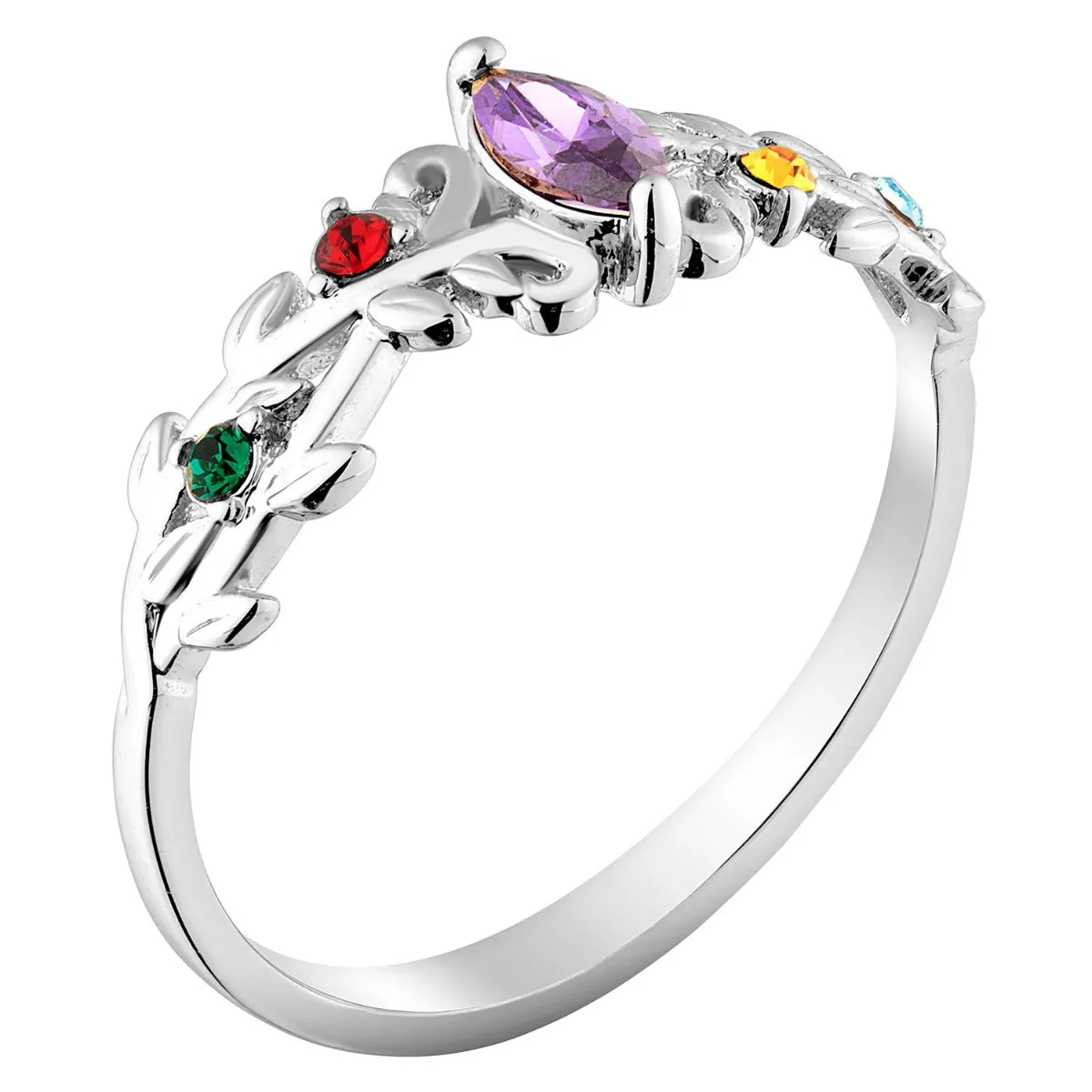 Mother's Family Flower Birthstone Ring sold by Limoges Jewelry product image thumbnail 2