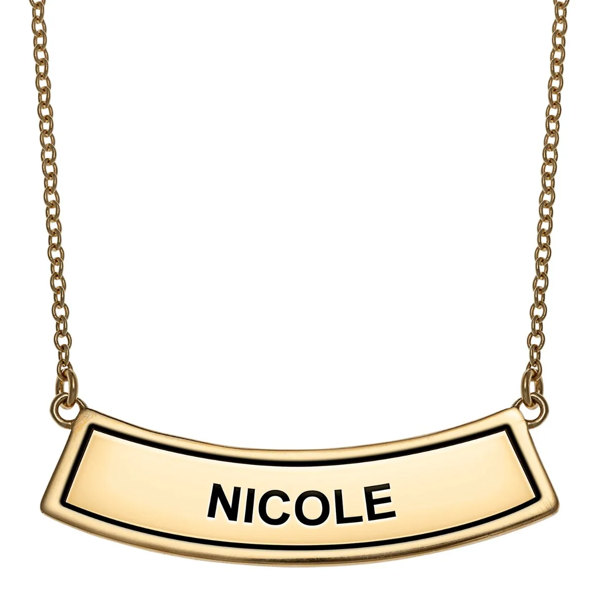 14K Gold Plated 3 Zodiac Sign Curved Bar Pendant sold by Limoges Jewelry product image thumbnail 2