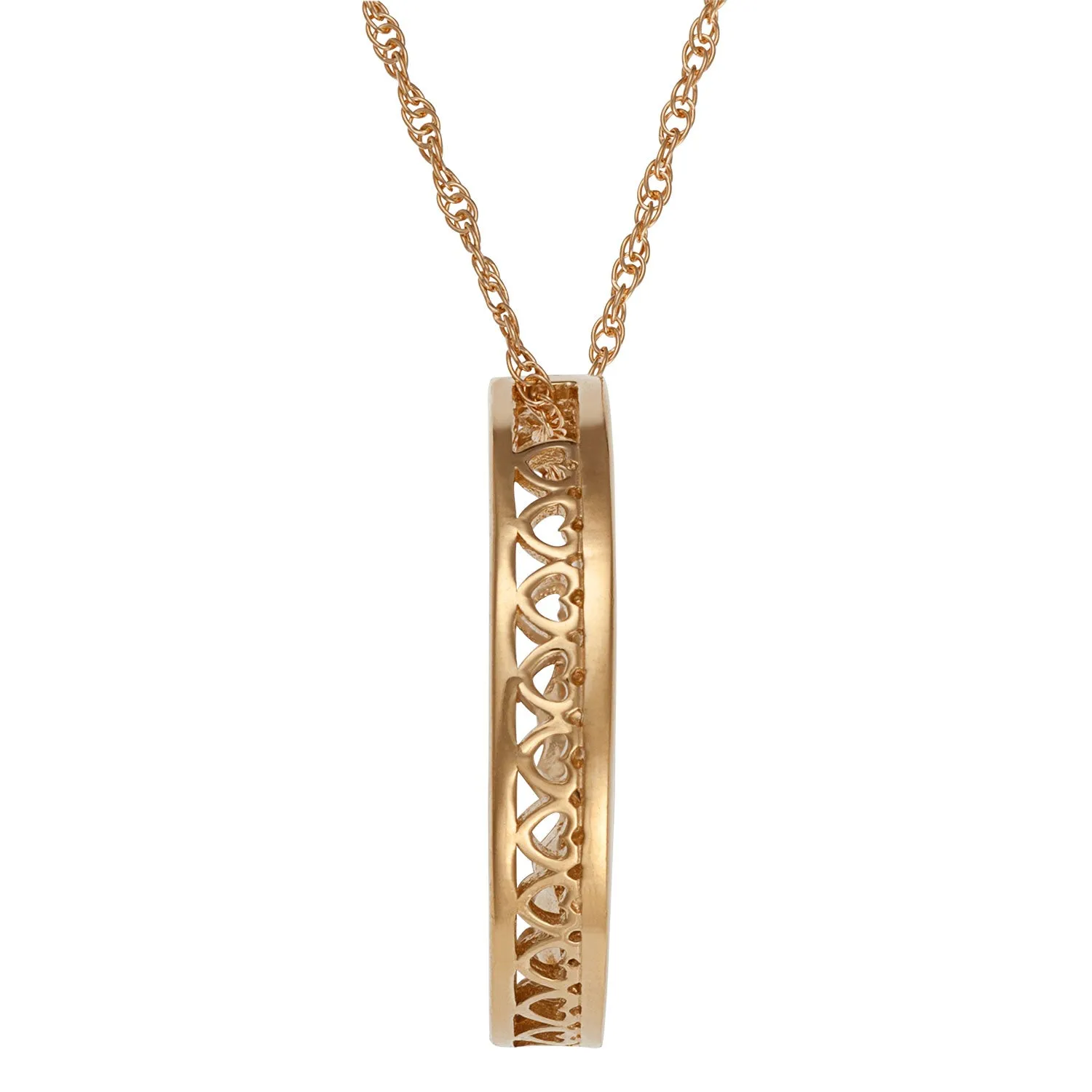 Circle Slider Birthstone Necklace sold by Limoges Jewelry product image thumbnail 3