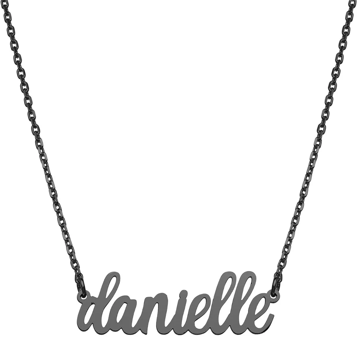 Stainless Steel Lowercase Script Name Necklace sold by Limoges Jewelry product image thumbnail 5