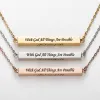 Horizontal 4-sided Bar 'With God' Engraved Name Necklace sold by Limoges Jewelry