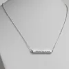 Horizontal 4-sided Bar 'With God' Engraved Name Necklace sold by Limoges Jewelry