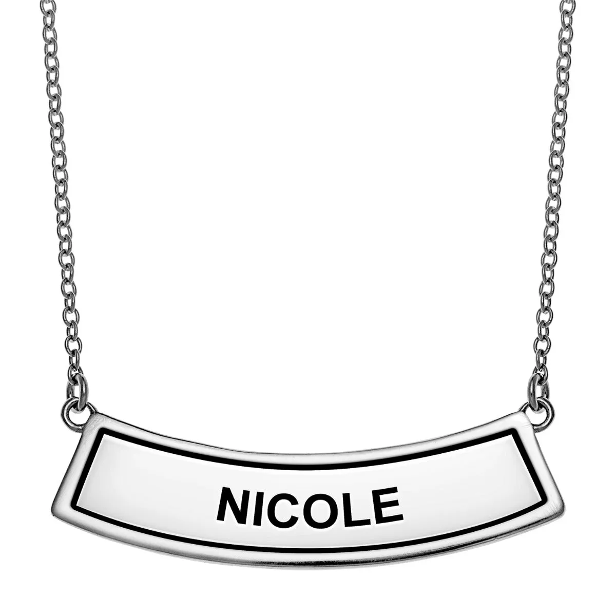 Silver Plated 3 Zodiac Sign Curved Bar Pendant sold by Limoges Jewelry product image thumbnail 2