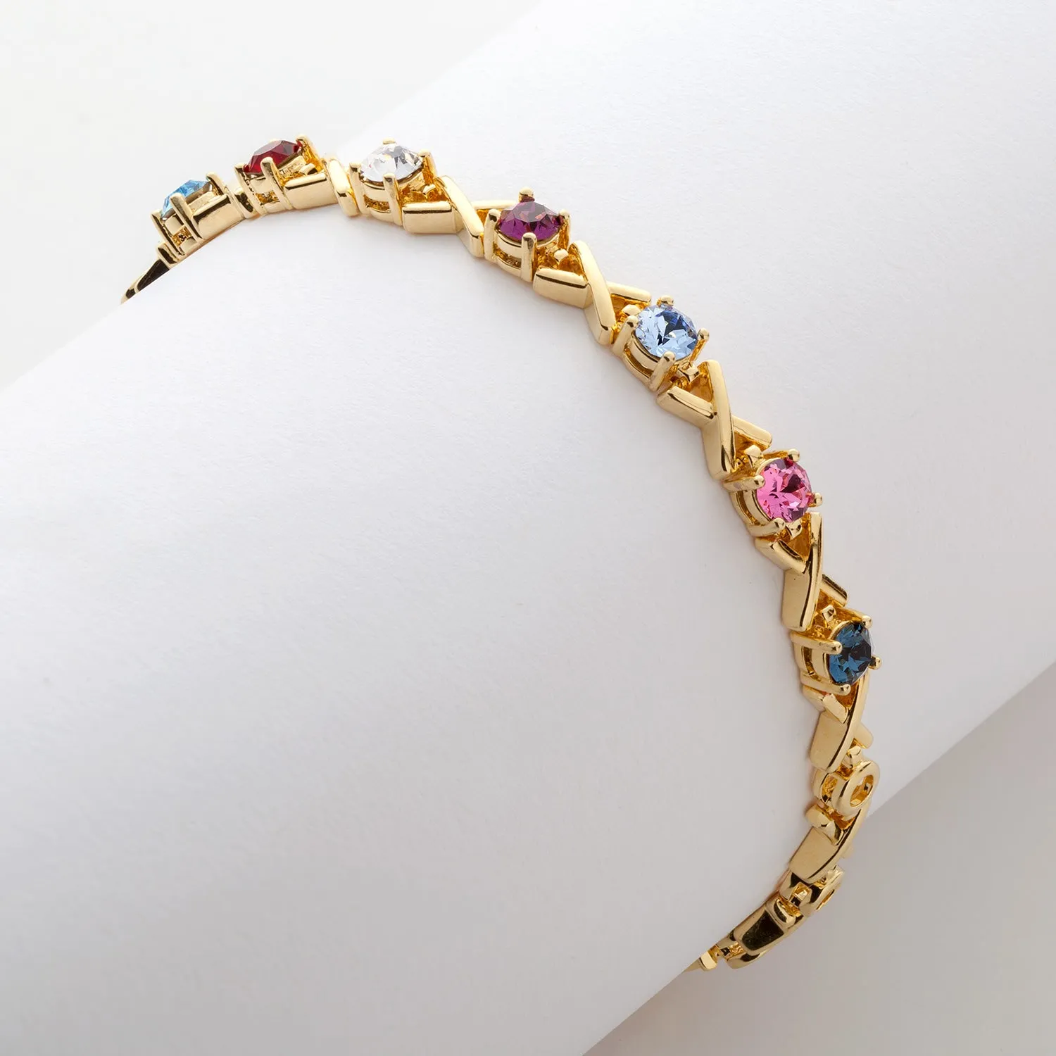 XOXO Family Birthstone Bracelet - 8.25in sold by Limoges Jewelry product image thumbnail 2