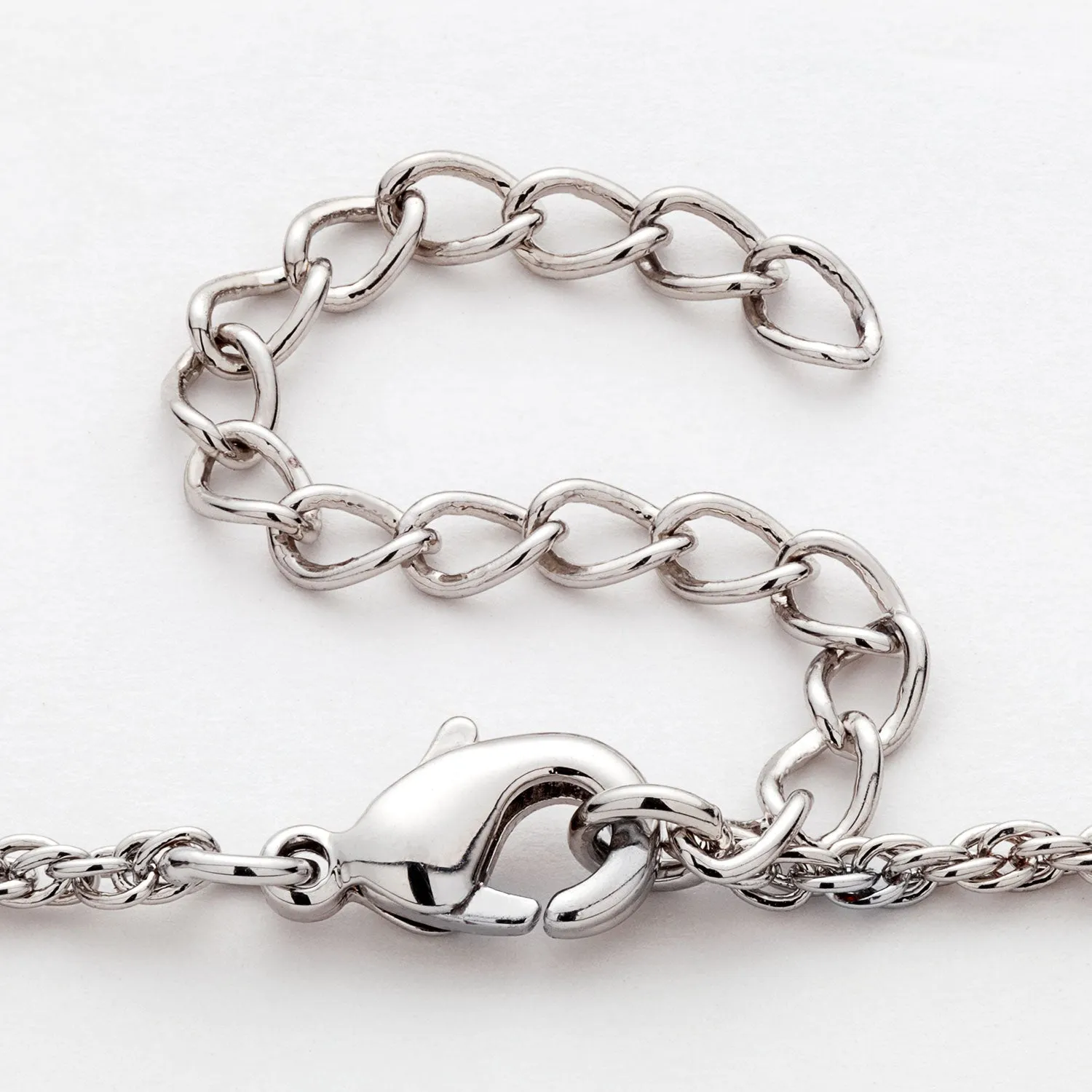 Sterling Silver Two-Tone Oval Name and Birthstone Hearts Pendant sold by Limoges Jewelry product image thumbnail 3