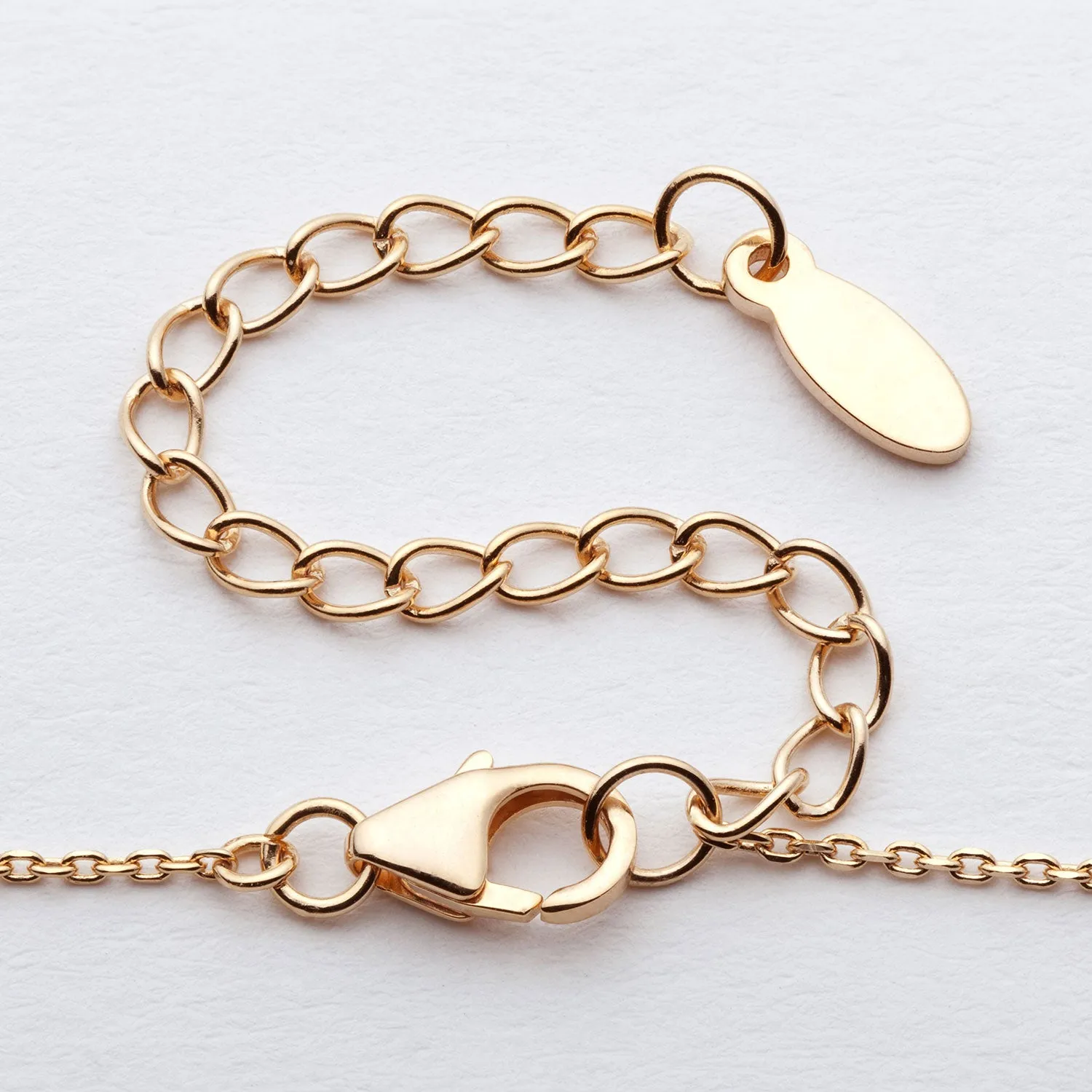 14K Gold over Sterling Station Name Necklace sold by Limoges Jewelry product image thumbnail 3