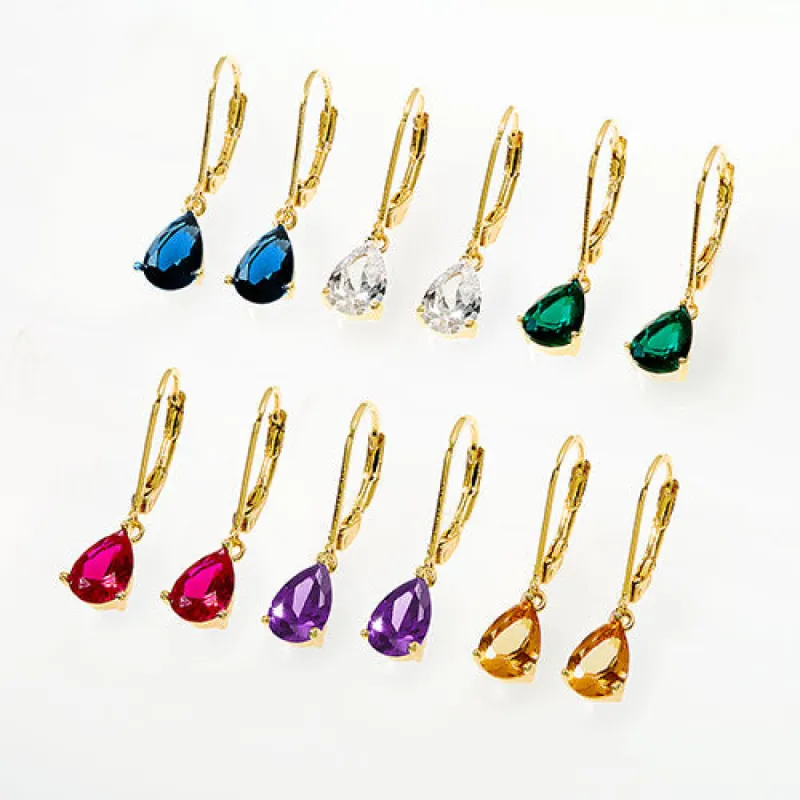 Everyday Teardrop Treasures Earring 6 pair Set made by Limoges Jewelry