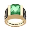 14K Gold over Sterling Traditional Deco Stone Men's Class Ring sold by Limoges Jewelry