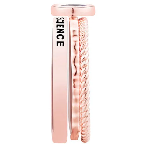 Women's 14K Rose Gold Plated Marquise Birthstone Stackable Class Ring sold by Limoges Jewelry product image thumbnail 5