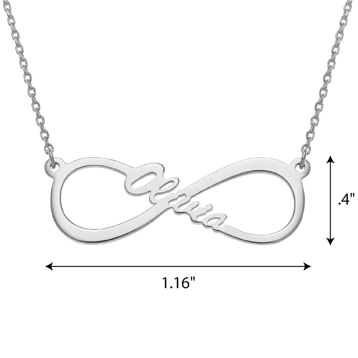 Personalized Infinity Name Necklace sold by Limoges Jewelry product image thumbnail 3