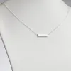 Sterling Silver Personalized Name Bar Necklace sold by Limoges Jewelry