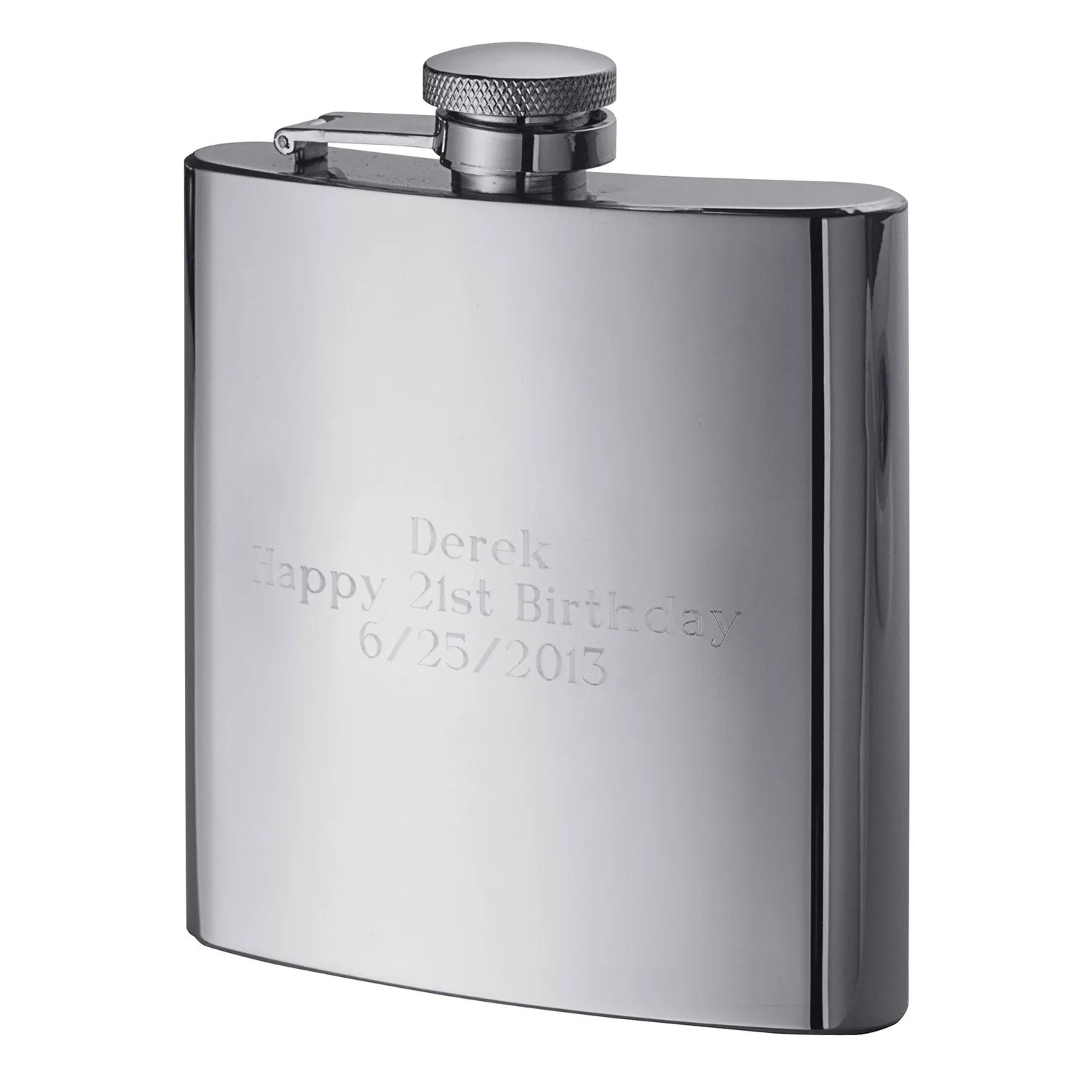 Engraved Stainless Steel 7oz Flask sold by Limoges Jewelry