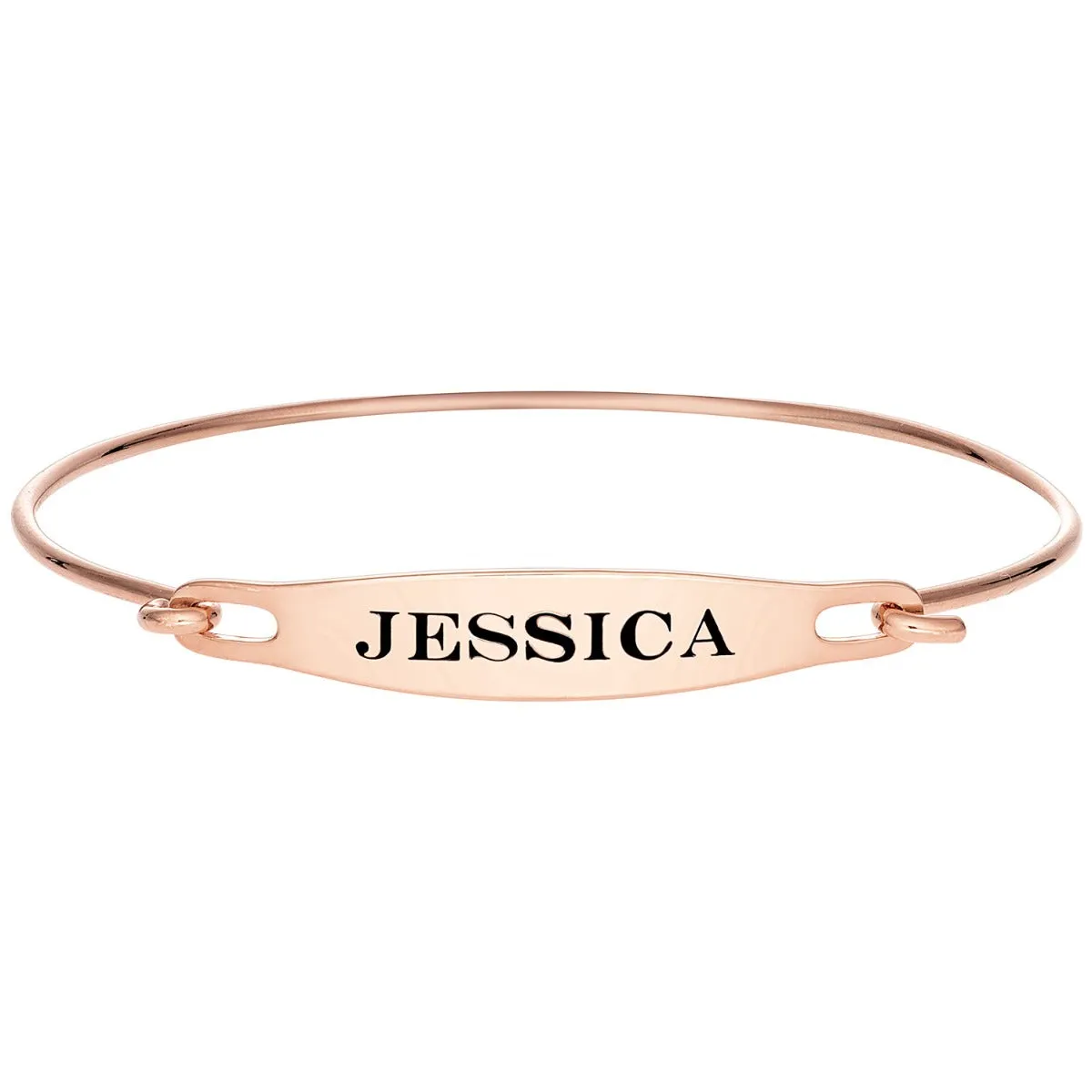 Personalized Engraved Name ID Bangle Bracelet sold by Limoges Jewelry product image thumbnail 5