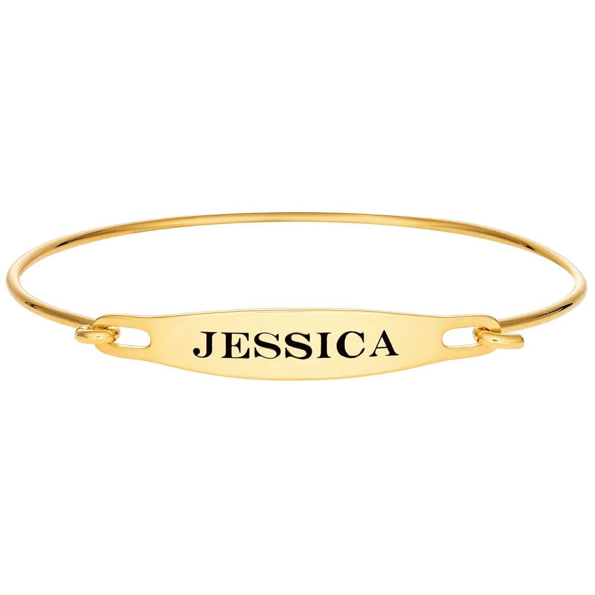 Personalized Engraved Name ID Bangle Bracelet sold by Limoges Jewelry product image thumbnail 4