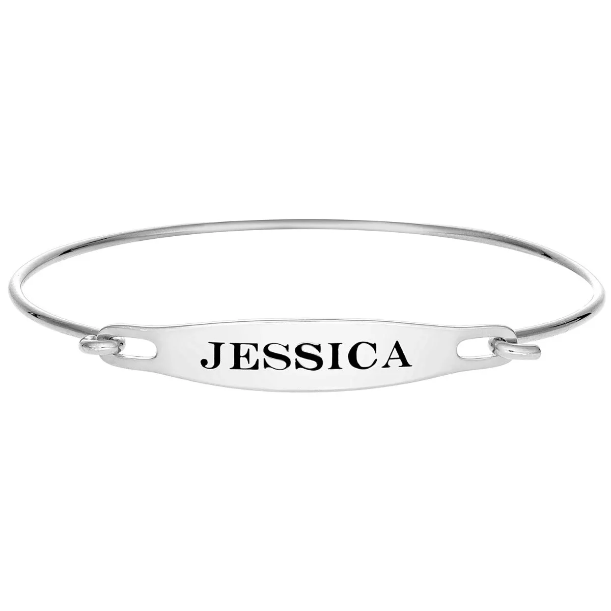 Personalized Engraved Name ID Bangle Bracelet sold by Limoges Jewelry product image thumbnail 2