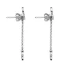 Sterling Silver Name with Star Charm Dangle Crawler Earrings sold by Limoges Jewelry