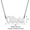 Sterling Silver Mini Name Necklace sold by Limoges Jewelry