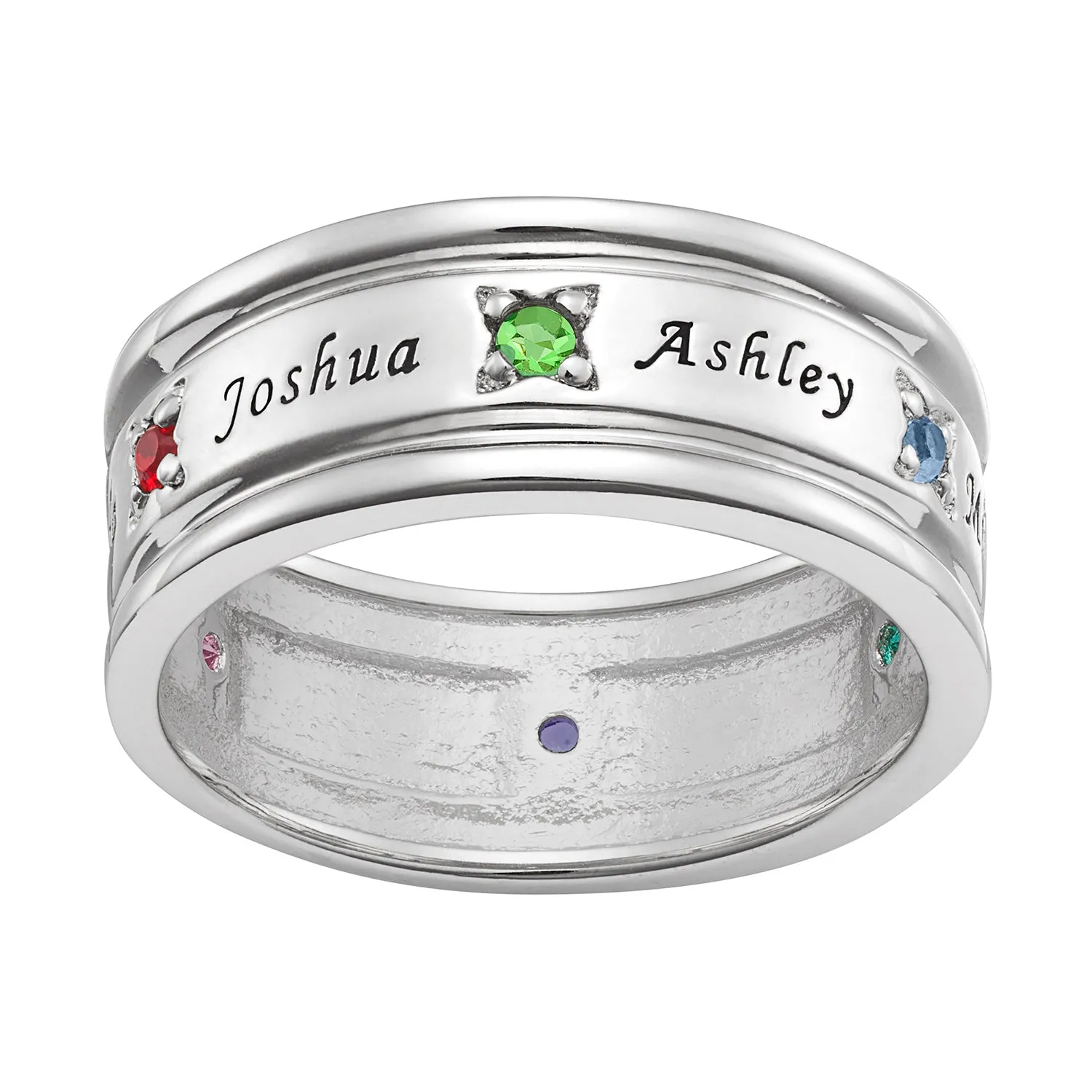 Family Name and Birthstone Ring sold by Limoges Jewelry