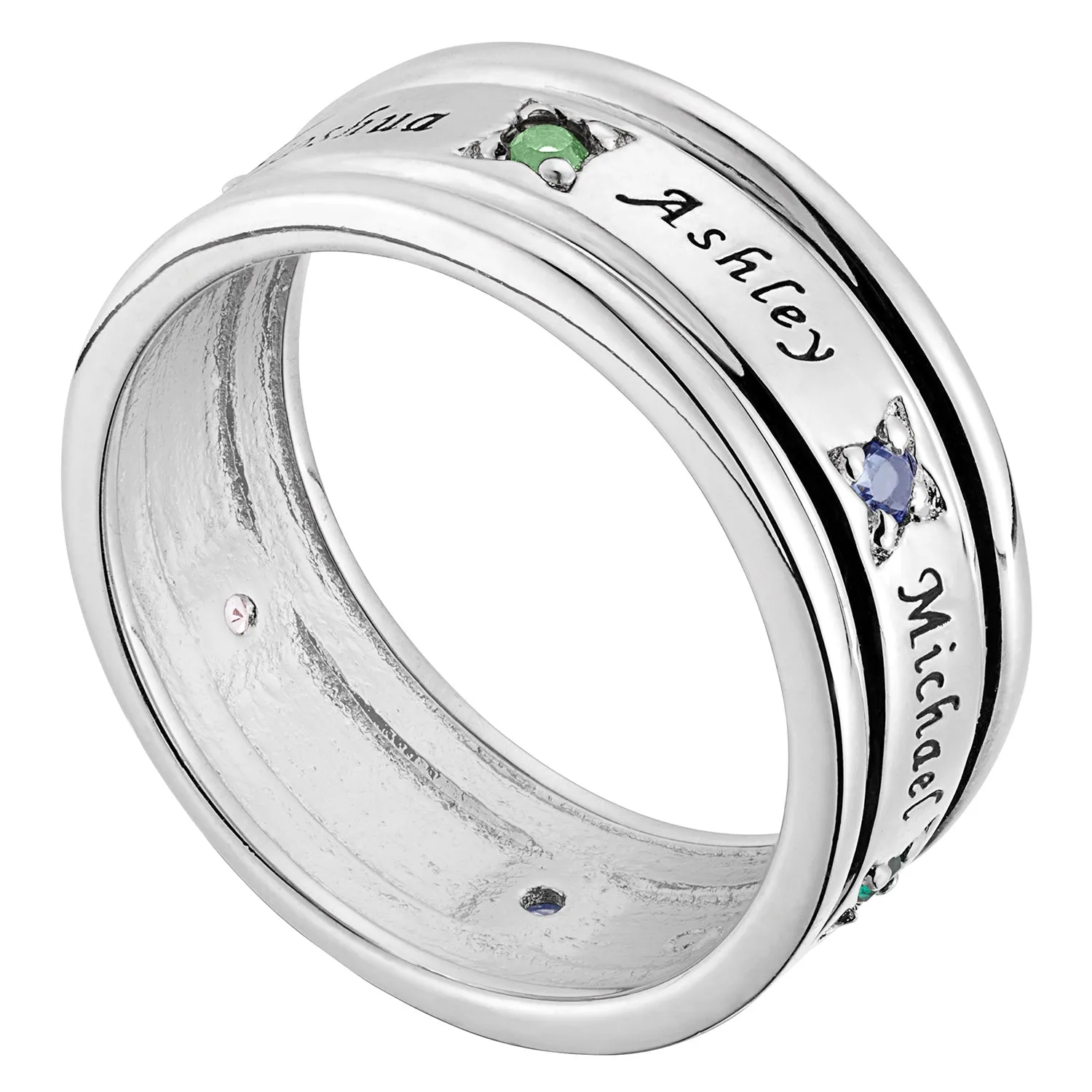 Family Name and Birthstone Ring sold by Limoges Jewelry product image thumbnail 3