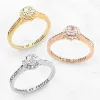 Platinum over Sterling Halo White Topaz Solitaire Engraved Engagement Ring sold by Limoges Jewelry