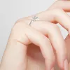 Platinum over Sterling Halo White Topaz Solitaire Engraved Engagement Ring sold by Limoges Jewelry
