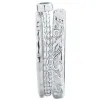 Women's Platinum Plated Round Birthstone Stackable Class Ring sold by Limoges Jewelry