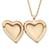 14K Gold Plated Engraved Large Heart Locket sold by Limoges Jewelry