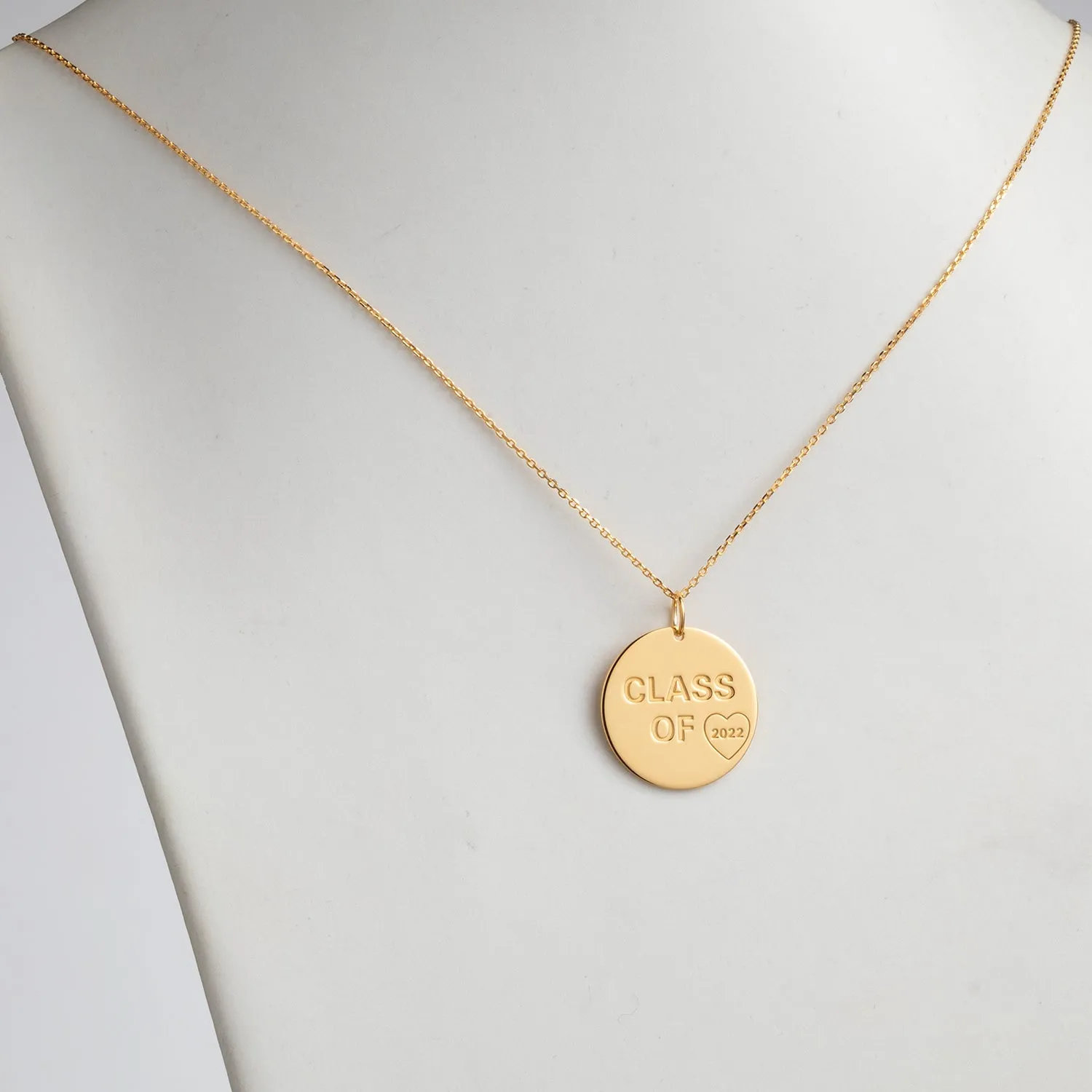 14K Gold over Sterling Graduation Class of Disc Pendant sold by Limoges Jewelry product image thumbnail 2