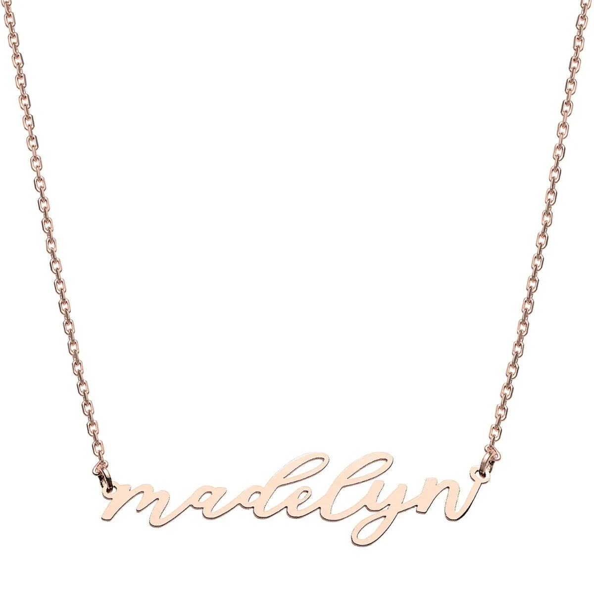 Stainless Steel Handwritten Lowercase Script Name Necklace sold by Limoges Jewelry product image thumbnail 5