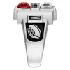 Men's Silver Plated Double Birthstone Rectangle Class Ring sold by Limoges Jewelry