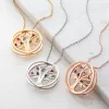 Personalized Birthstone Tree of Life Necklace- 14K Gold Plated sold by Limoges Jewelry