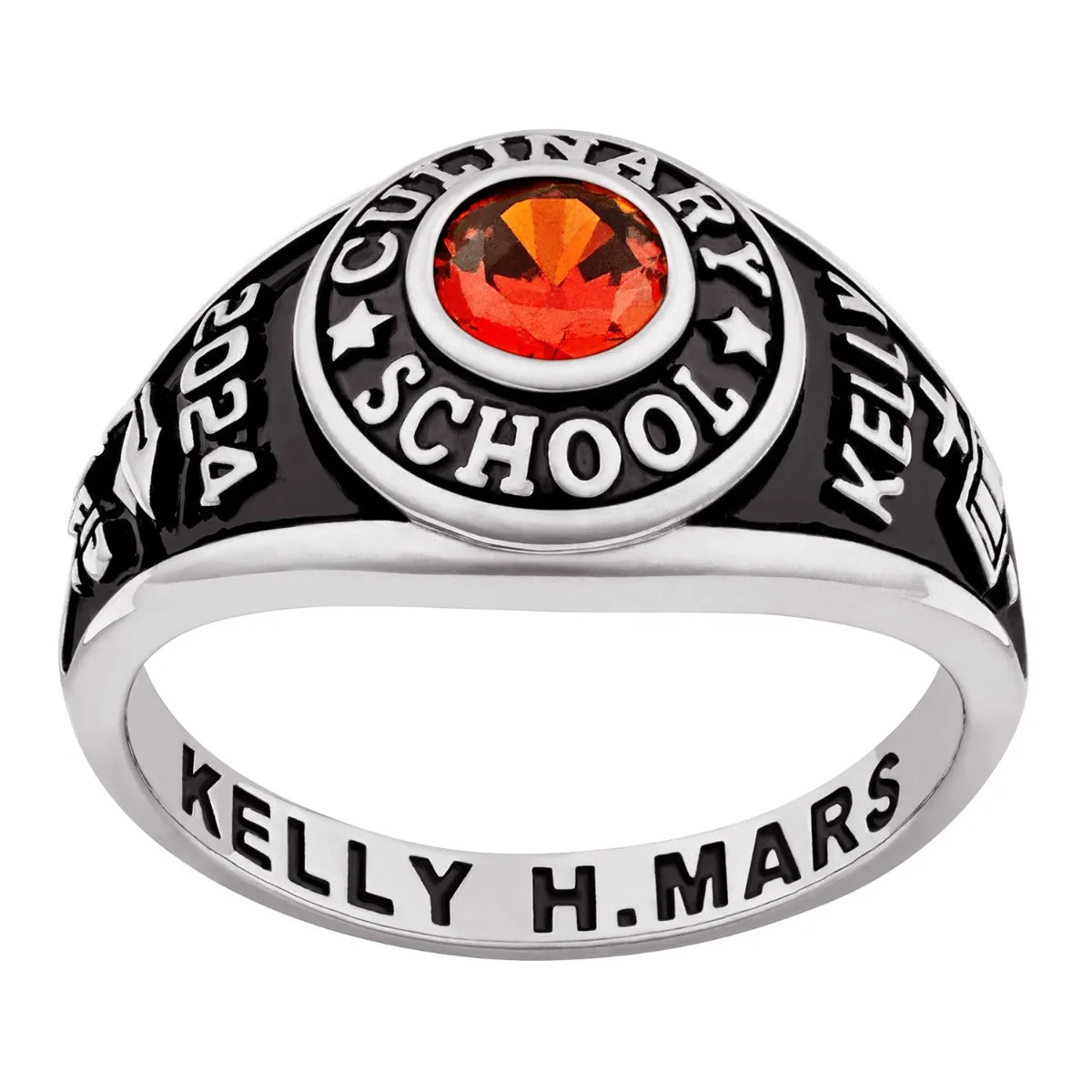 Ladies' Celebrium Traditional Round Birthstone Class Ring sold by Limoges Jewelry