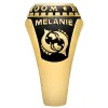 Ladies Yellow CELEBRIUM Traditional Oval Stone Class Ring sold by Limoges Jewelry