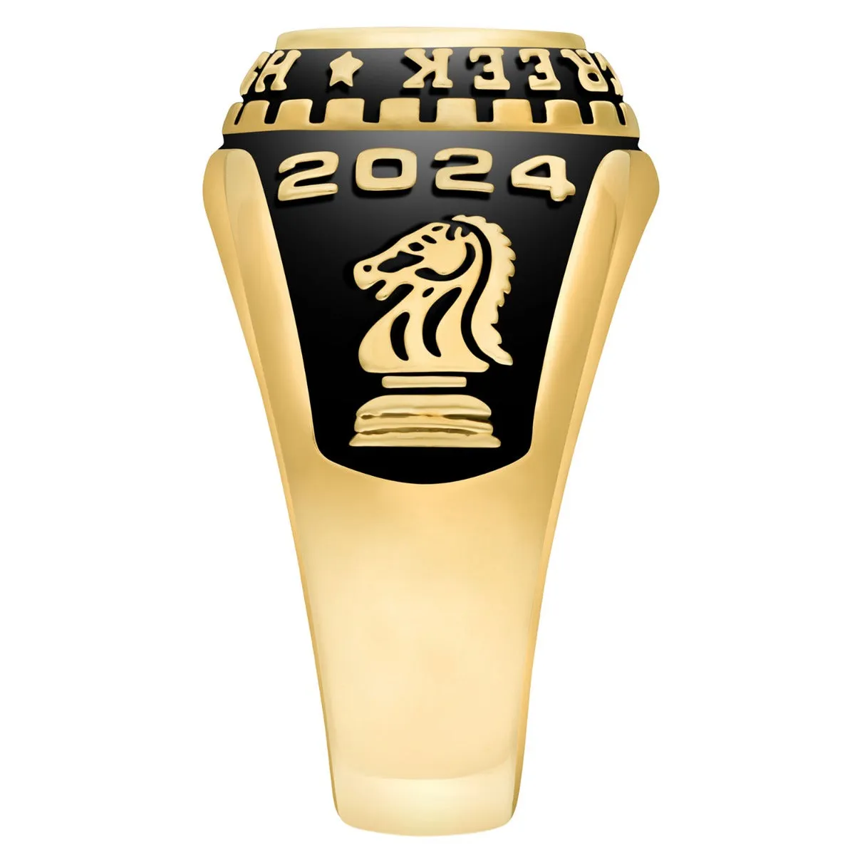 Ladies Yellow CELEBRIUM Traditional Oval Stone Class Ring sold by Limoges Jewelry product image thumbnail 4