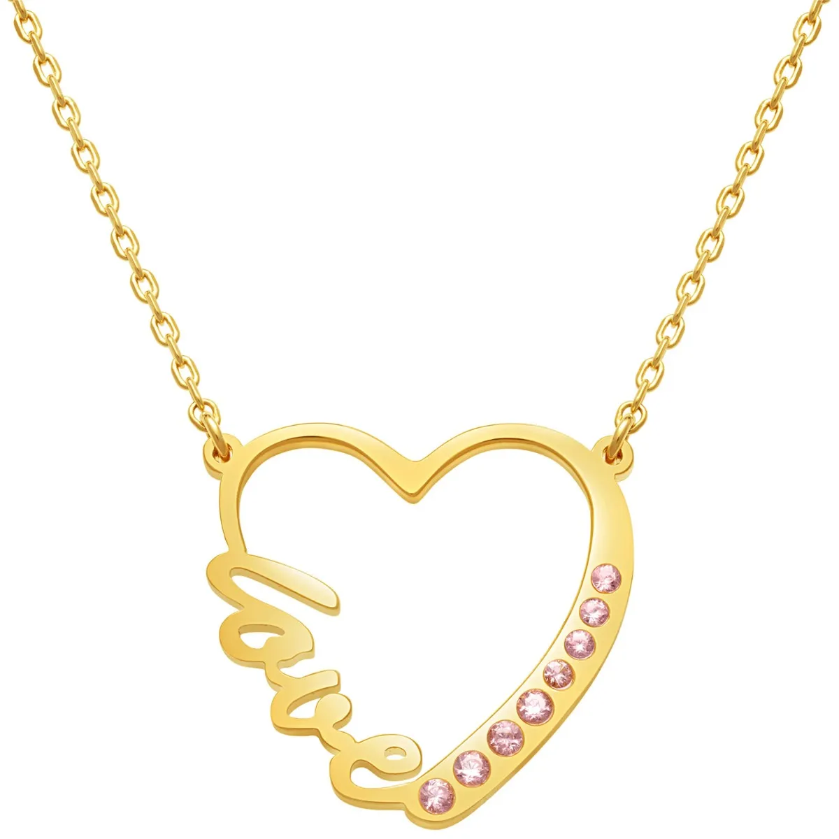 Love In My Heart Birthstone Necklace sold by Limoges Jewelry product image thumbnail 5