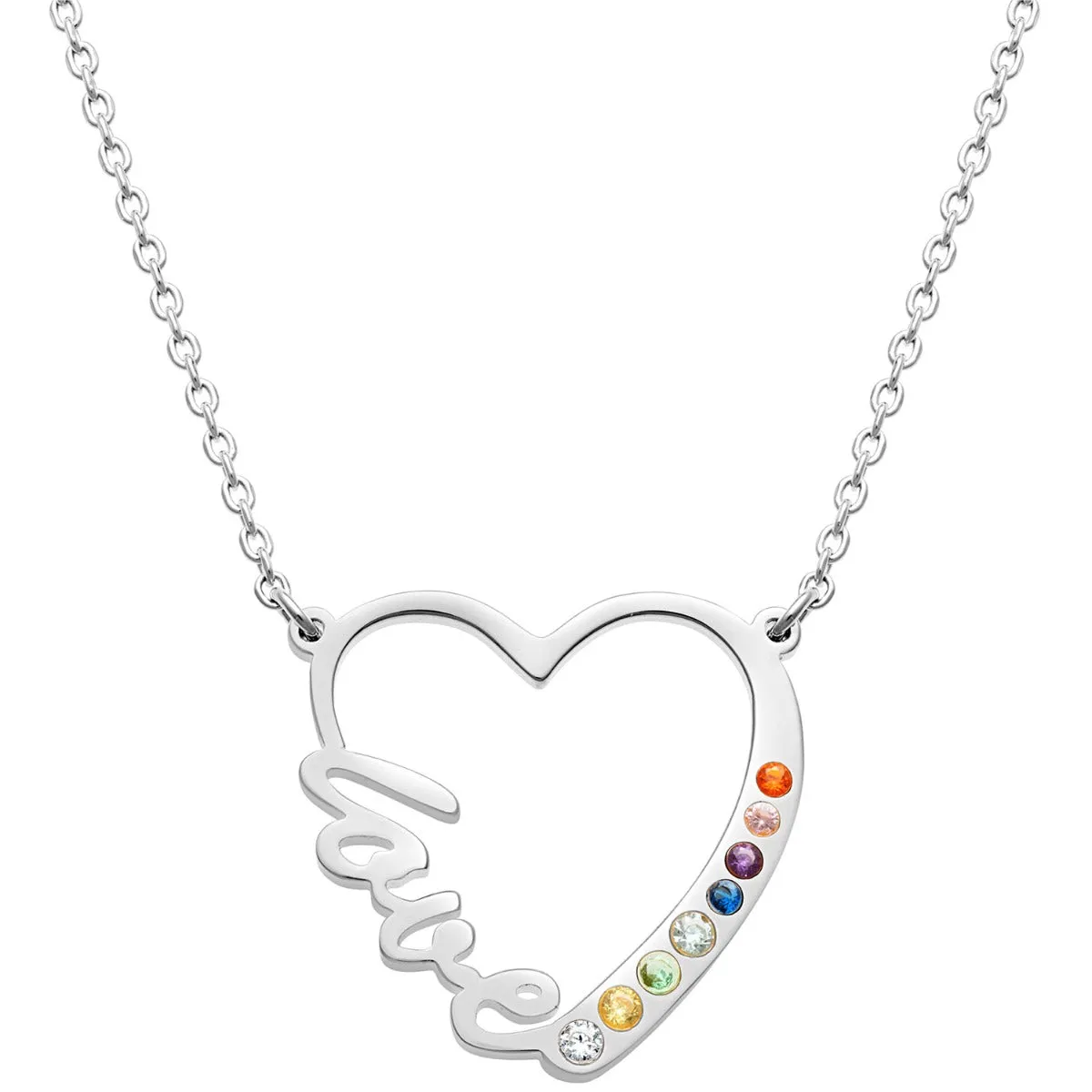 Love In My Heart Birthstone Necklace sold by Limoges Jewelry product image thumbnail 2