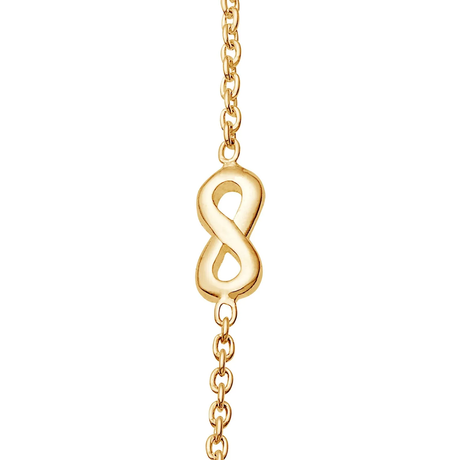 14K Gold over Sterling Mini Name Pendant on 16+2" Infinity Chain Necklace sold by Limoges Jewelry product image thumbnail 2