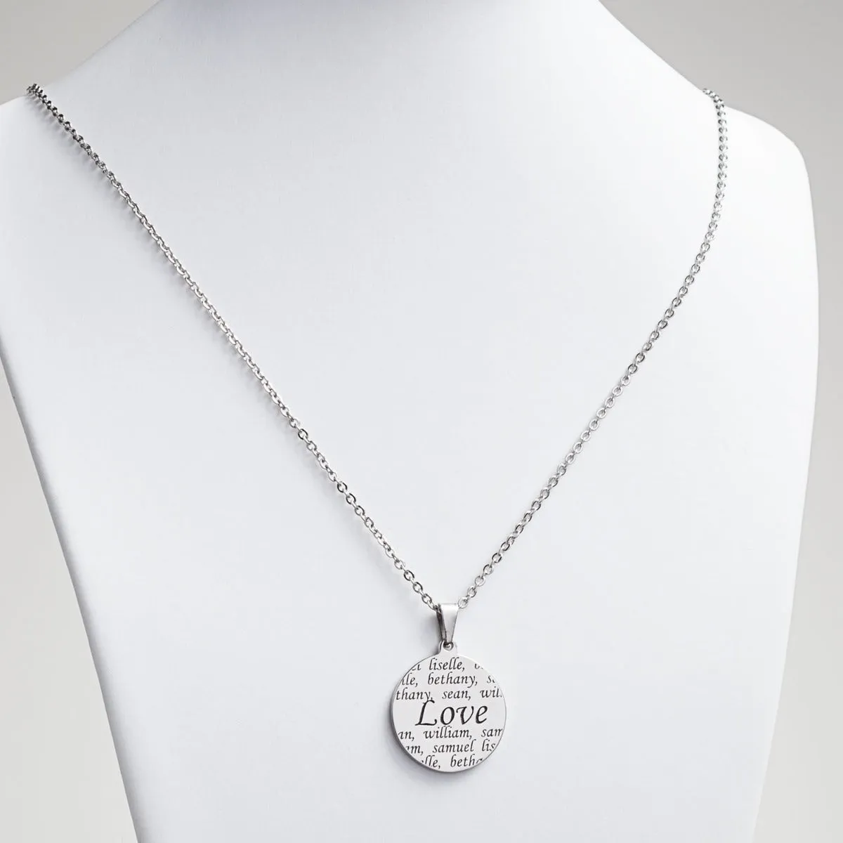 Personalized Everscribe Love Engraved Names Necklace sold by Limoges Jewelry product image thumbnail 2