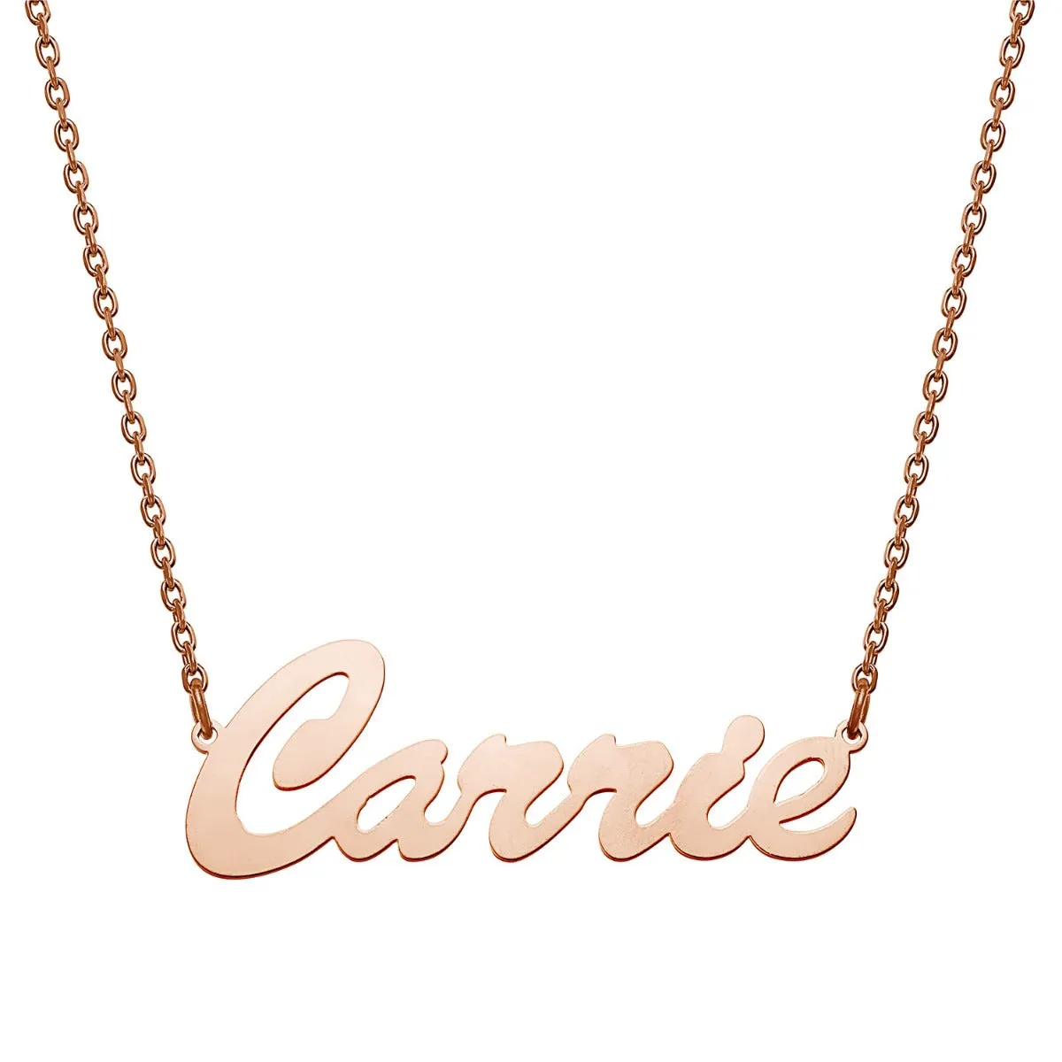 Stainless Steel Hollywood Script Name Necklace sold by Limoges Jewelry product image thumbnail 5