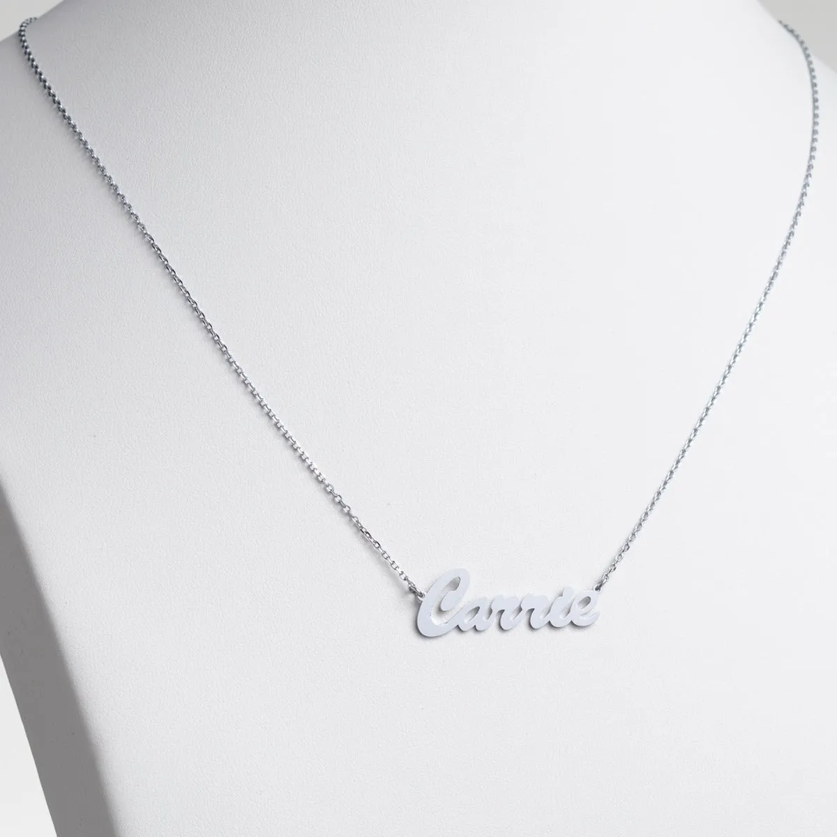Stainless Steel Hollywood Script Name Necklace sold by Limoges Jewelry product image thumbnail 3