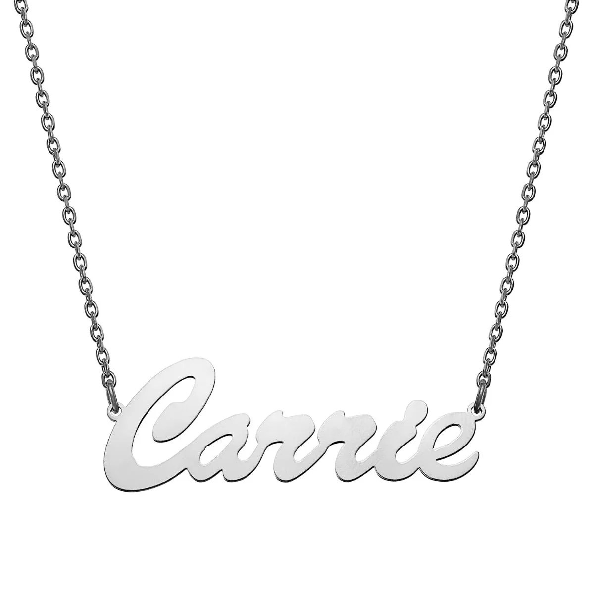 Stainless Steel Hollywood Script Name Necklace sold by Limoges Jewelry product image thumbnail 2