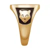 14K Gold over Sterling Men's Monogram Oval Class Ring sold by Limoges Jewelry