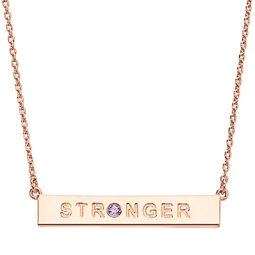 STRONGER Birthstone Empowerment Necklace sold by Limoges Jewelry product image thumbnail 4