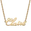 14K Gold over Sterling Petite Script Name Necklace sold by Limoges Jewelry