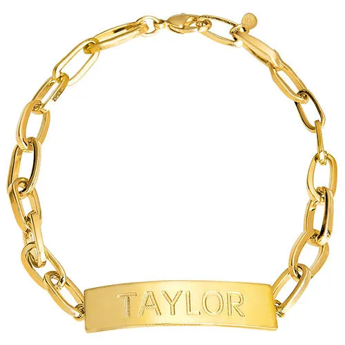 ID Bracelet on Paperclip Chain 9" sold by Limoges Jewelry product image thumbnail 5