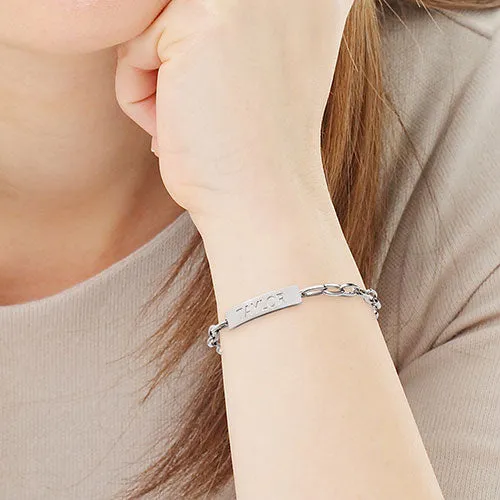 ID Bracelet on Paperclip Chain 9" sold by Limoges Jewelry product image thumbnail 3